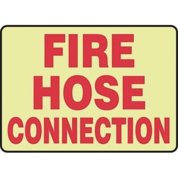 Accuform GLOWINTHEDAR K SAFETY SIGN FIRE HOSE MLFX512GF - main